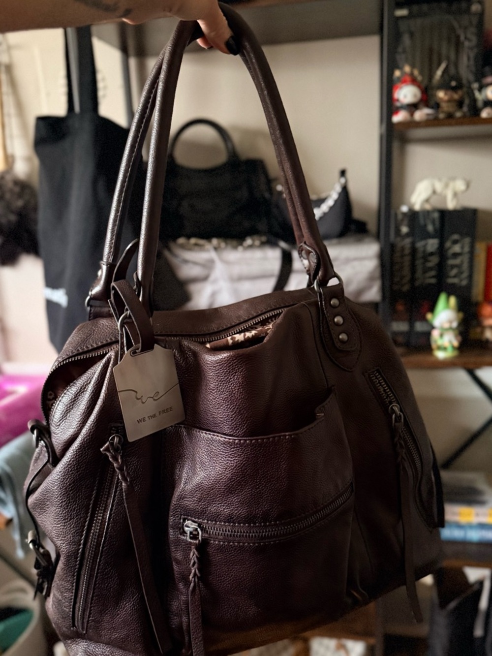 We The Free Large Emerson Tote Bitter Bark